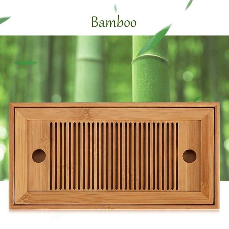 Bamboo Tea Trays Kung Fu Tea Accessories Tea Tray Table With Drain Rack 25X14X3.5Cm Chinese Tea Serving Tray Set
Bamboo Tea Trays Kung Fu Tea Accessories Tea Tray Table With Drain Rack 25X14X3.5Cm Chinese Tea Serving Tray Set