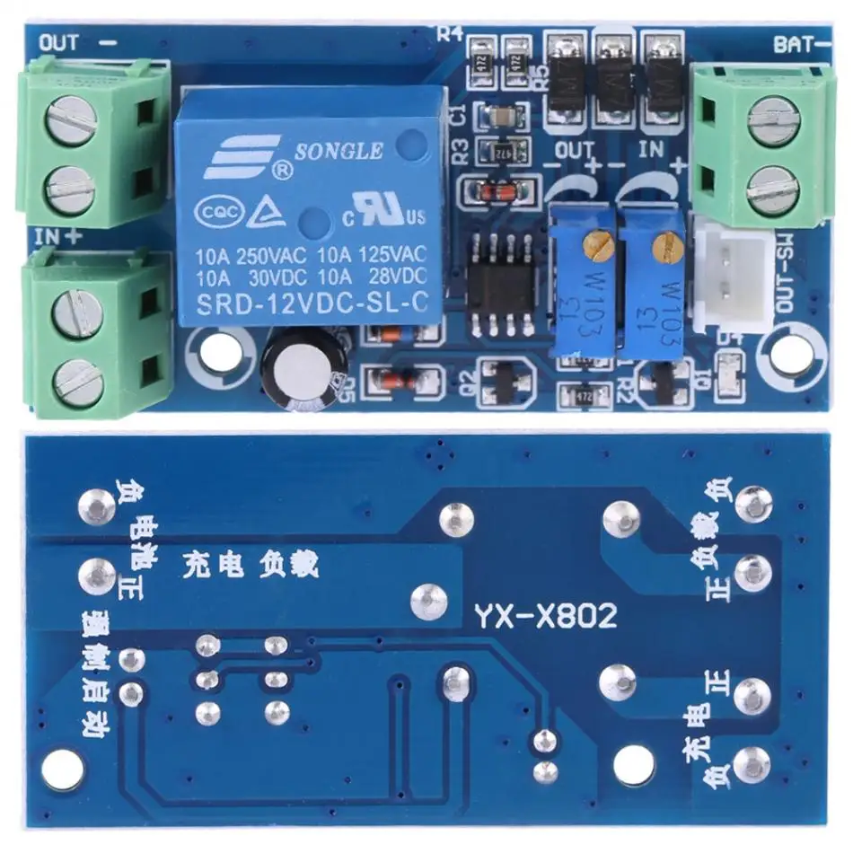 12V LED Battery Protection Board Indicator Storage Undervoltage Automatically Turn On/Off Controller Module High Quality
12V LED Battery Protection Board Indicator Storage Undervoltage Automatically Turn On/Off Controller Module High Quality