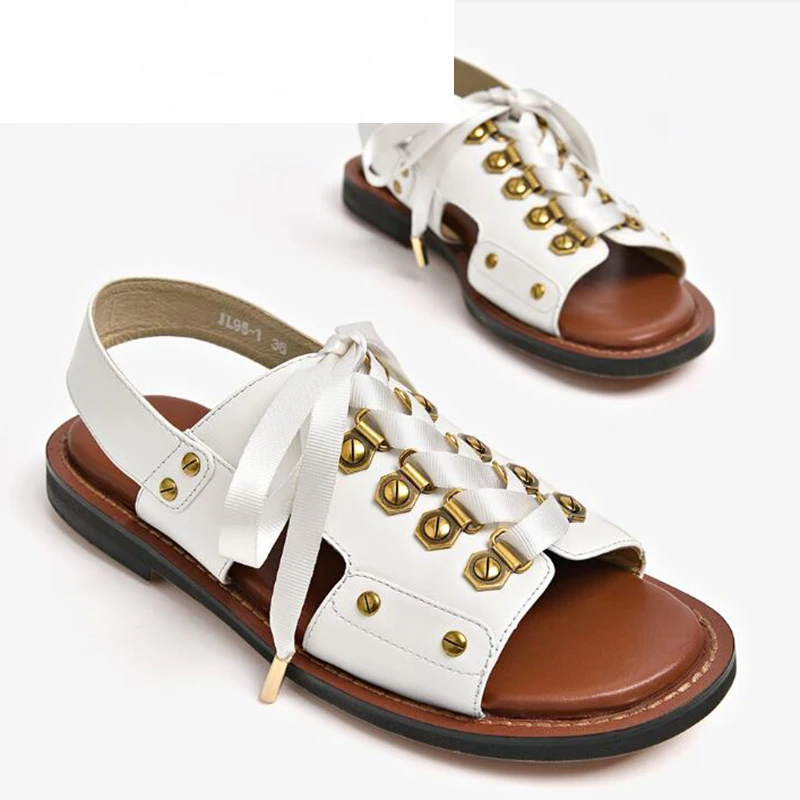 new women sandals cow genuine leather sandals flat summer shoes woman fashion punk gladiator Women leather sandals ladies shoes
new women sandals cow genuine leather sandals flat summer shoes woman fashion punk gladiator Women leather sandals ladies shoes