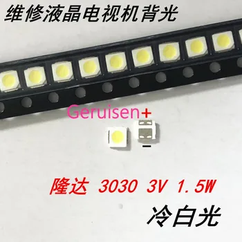 For LED LCD Backlight TV Application LED Backlight 1.5W 3V 3030 115LM Cool white LEXTAR 3030 3V 100PCS
For LED LCD Backlight TV Application LED Backlight 1.5W 3V 3030 115LM Cool white LEXTAR 3030 3V 100PCS