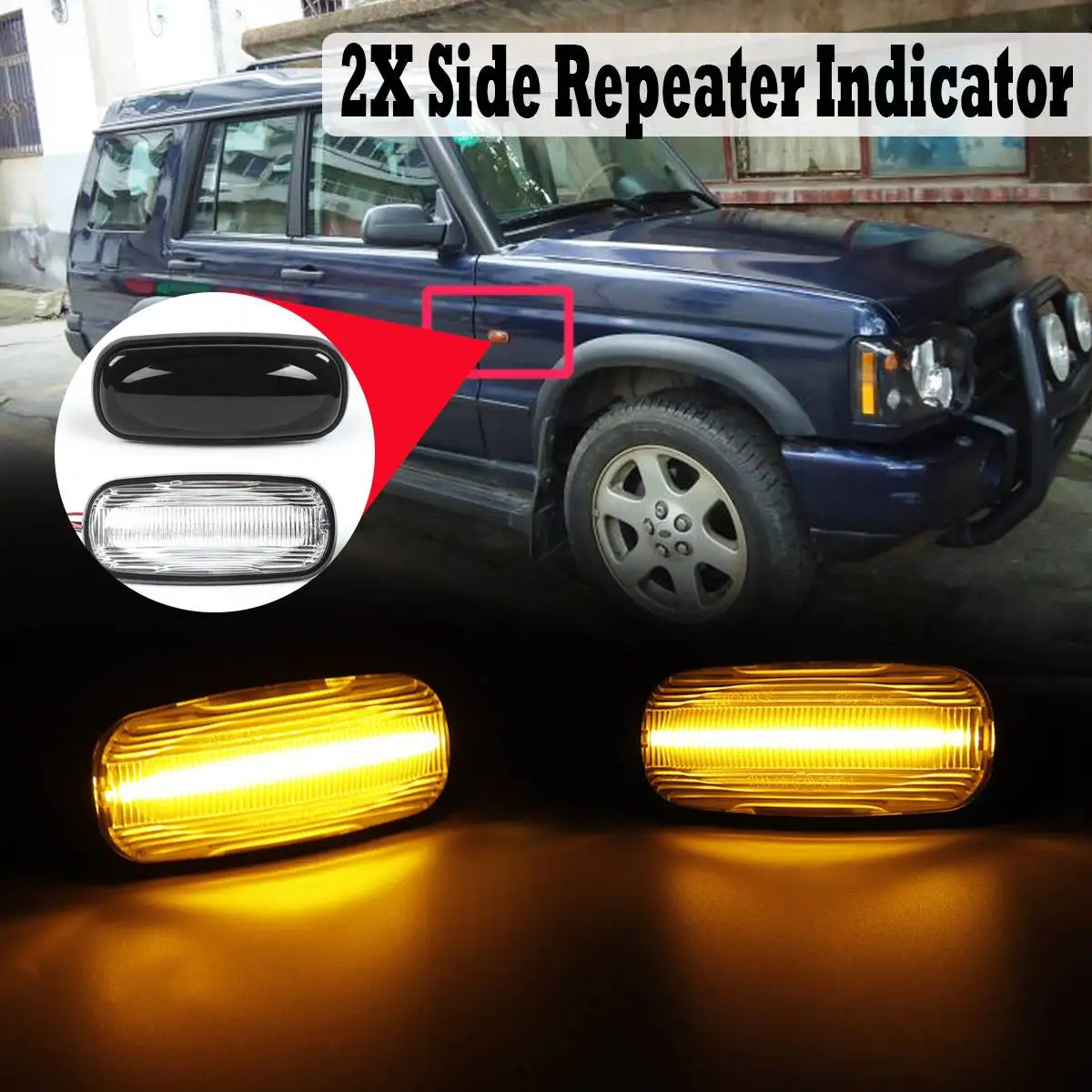 1pair LED Flowing Side Repeater Indicator Light For Land Rover Freelander Discovery Defender Dynamic Side Marker Signal Lamp
1pair LED Flowing Side Repeater Indicator Light For Land Rover Freelander Discovery Defender Dynamic Side Marker Signal Lamp