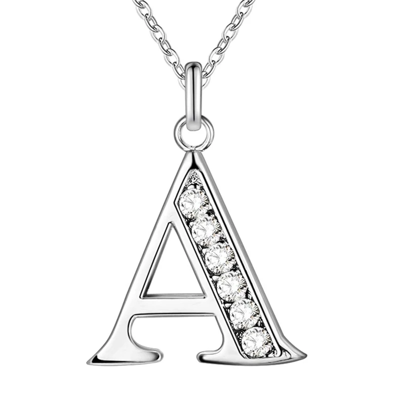 26 Alphabet Letter Silver Color Plated Necklace, Stamp 925 Fashion Copper Jewelry A-N Pendant Necklaces For Women Wholesale
26 Alphabet Letter Silver Color Plated Necklace, Stamp 925 Fashion Copper Jewelry A-N Pendant Necklaces For Women Wholesale