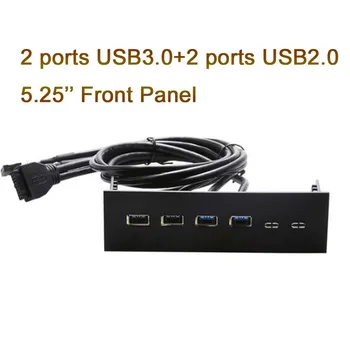 PC 5.25 Inch Front Panel USB Hub 2 Ports USB 3.0 And 2 Port USB 2.0 xpansion Adapter Connector For Desktop
PC 5.25 Inch Front Panel USB Hub 2 Ports USB 3.0 And 2 Port USB 2.0 xpansion Adapter Connector For Desktop
