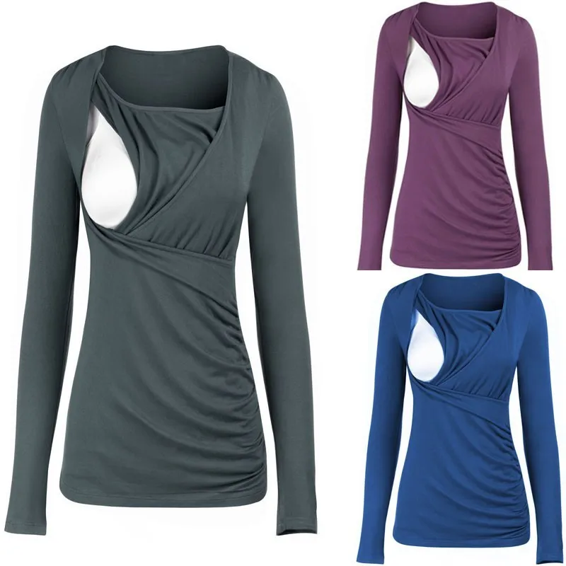 2019 New Pregnant Women T-shirt tees O-Neck Long Sleeve Maternity Nursing Tops Maternity T-shirt Breastfeeding Clothes plus size
2019 New Pregnant Women T-shirt tees O-Neck Long Sleeve Maternity Nursing Tops Maternity T-shirt Breastfeeding Clothes plus size