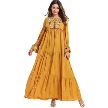 Ramadan Muslim Women Loose Kaftan Abaya Jilbab Tassel Swing Dress Long Maxi Robe Patchwork Embroidery Draped Islamic Fashion New
Ramadan Muslim Women Loose Kaftan Abaya Jilbab Tassel Swing Dress Long Maxi Robe Patchwork Embroidery Draped Islamic Fashion New