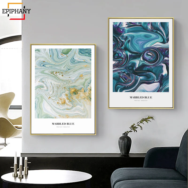 Modern Abstract Canvas Painting Marbled Blue Decorative Painting Wall Art Posters and Prints Large Pictures for Living Room
Modern Abstract Canvas Painting Marbled Blue Decorative Painting Wall Art Posters and Prints Large Pictures for Living Room