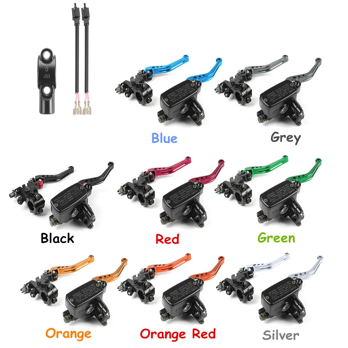 One Pair 7/8" 17mm 10mm 22mm Motorcycle Handlebar Hydraulic Brake Clutch Lever Master Cylinder
One Pair 7/8" 17mm 10mm 22mm Motorcycle Handlebar Hydraulic Brake Clutch Lever Master Cylinder
