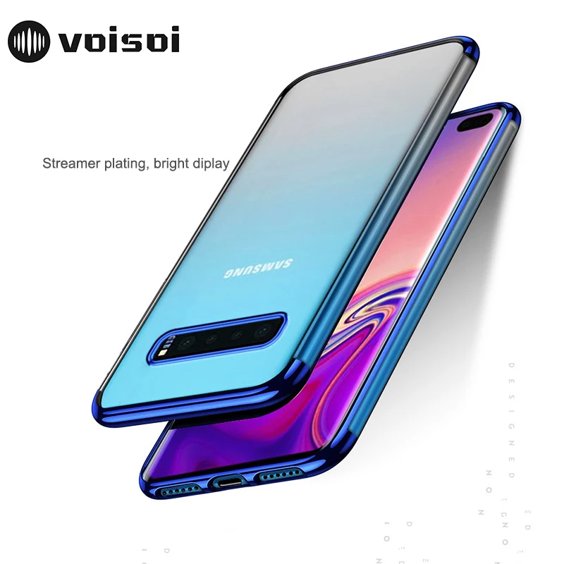 Luxury Plating Soft TPU Phone Case For Samsung Galaxy S10 Plus E S10e Case Transparent Protective Full Cases Cover 
Luxury Plating Soft TPU Phone Case For Samsung Galaxy S10 Plus E S10e Case Transparent Protective Full Cases Cover