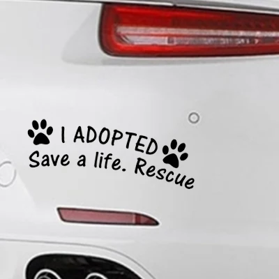 I Have Adopted A Life-saving Rescue Dog Cat Pet Paw Print Vinyl Car Packaging Accessories Product Decal Car Sticker
I Have Adopted A Life-saving Rescue Dog Cat Pet Paw Print Vinyl Car Packaging Accessories Product Decal Car Sticker