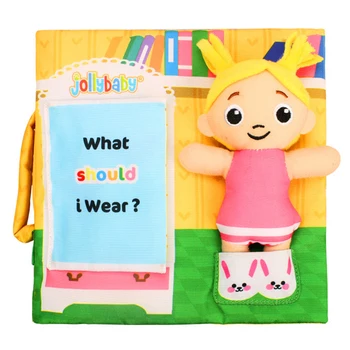 JOLLYBABY new early education puzzle cloth book with ring paper book baby story book small dolls at home WJ468
JOLLYBABY new early education puzzle cloth book with ring paper book baby story book small dolls at home WJ468
