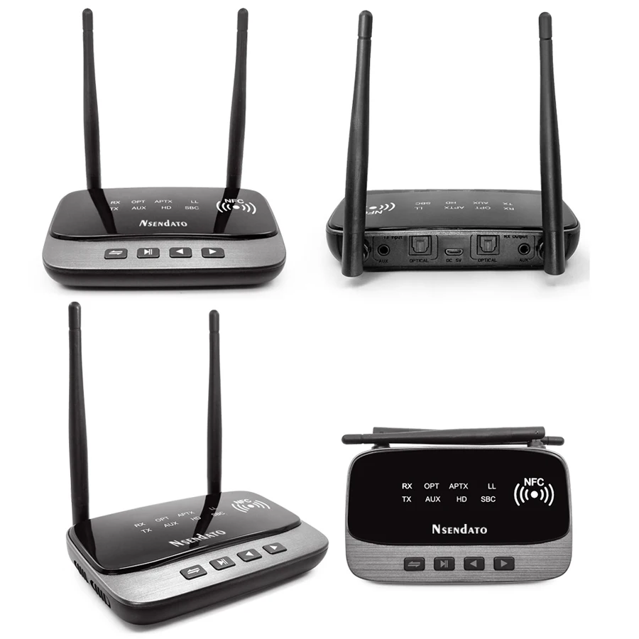 3in1 NFC and Long Range 262ft/80m Bluetooth 5.0 Transmitter Receiver Audio Adapter Low Latency AptX HD Optical RCA AUX 3.5mm TV
3in1 NFC and Long Range 262ft/80m Bluetooth 5.0 Transmitter Receiver Audio Adapter Low Latency AptX HD Optical RCA AUX 3.5mm TV