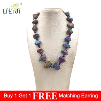 LiiJi Unique Mutil Color Titanium Quartzs Rough Stone Fashion Necklace Jades Toogle Clasp 20inches/50cm Nice gift for Women
LiiJi Unique Mutil Color Titanium Quartzs Rough Stone Fashion Necklace Jades Toogle Clasp 20inches/50cm Nice gift for Women