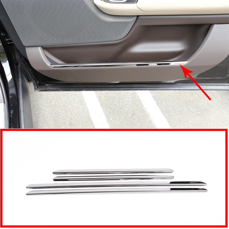 4 Pcs Interior Door Trim For Land Rover Range Vogue 2018 Extended Model Car Accessory Bright Silver | Автомобили и мотоциклы