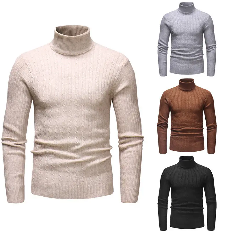 2019 New Style Fashion Hot Men's Turtle Neck Long Sleeve Cotton Top Sweaters Pullover Casual Solid Winter Warm
2019 New Style Fashion Hot Men's Turtle Neck Long Sleeve Cotton Top Sweaters Pullover Casual Solid Winter Warm