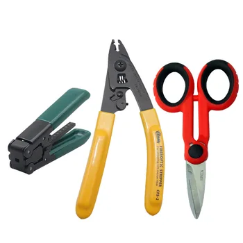 3PCS/Pack AUA Fiber Optic Tool Kits FTTH Stripping Double hole Fiber Pliers pliers Strippe Scissors Tool fiber optic tool kits
3PCS/Pack AUA Fiber Optic Tool Kits FTTH Stripping Double hole Fiber Pliers pliers Strippe Scissors Tool fiber optic tool kits
