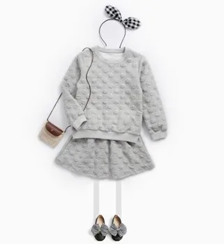 Girl Sets Solid Color Casual Sports Suit Stereo Wave Point Long Sleeves Skirt Toddler Baby 2pcs 3-12 Years School Girls Clothes
Girl Sets Solid Color Casual Sports Suit Stereo Wave Point Long Sleeves Skirt Toddler Baby 2pcs 3-12 Years School Girls Clothes