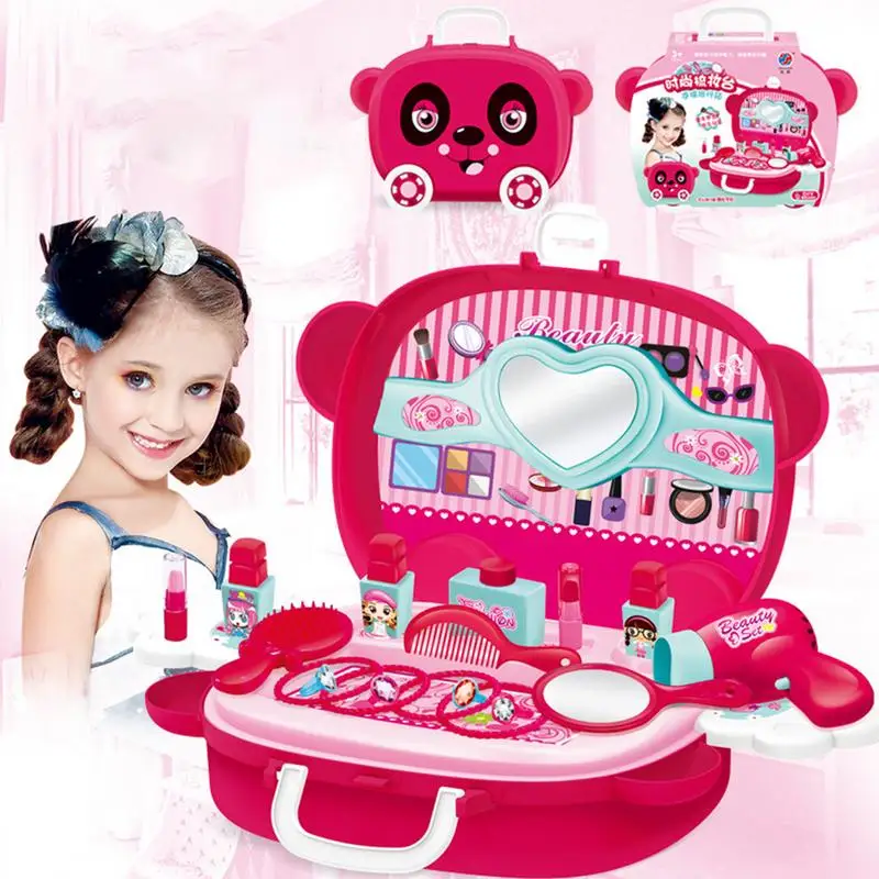 Girls Beauty Toys Children Cosmetics Makeup Box Princess Set Safe Non-toxic Lipstick Nail Polish Baby Girl Pretend Play Toy
Girls Beauty Toys Children Cosmetics Makeup Box Princess Set Safe Non-toxic Lipstick Nail Polish Baby Girl Pretend Play Toy