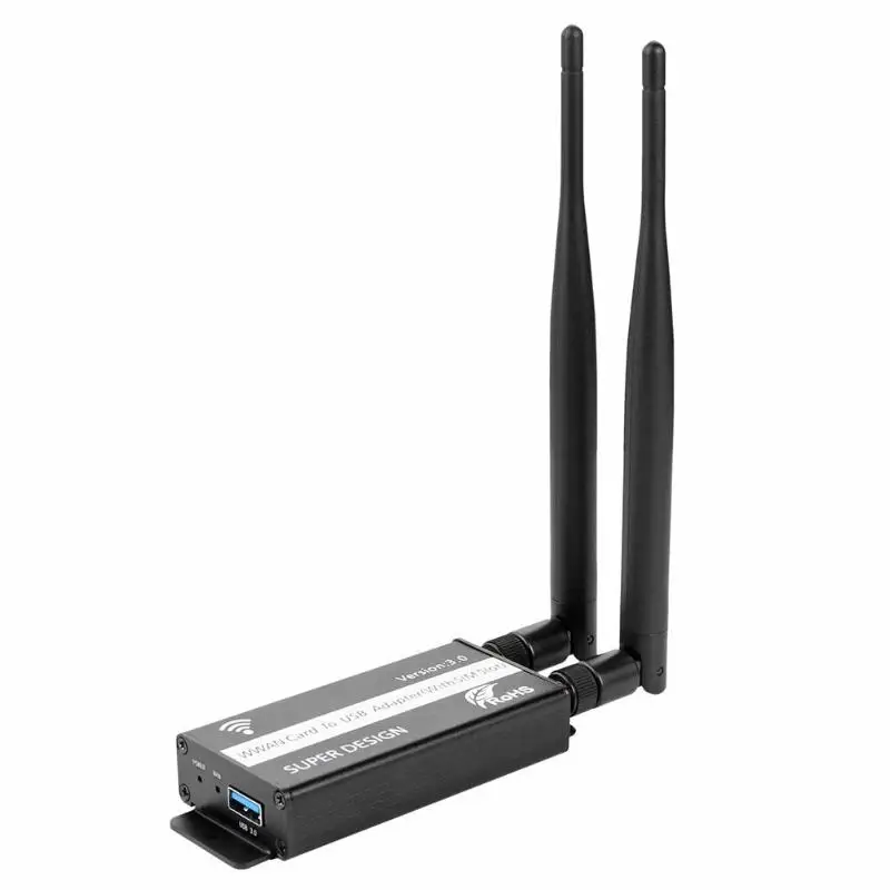 NGFF M.2 Button B Module to USB 3.0 Adapter w/SIM Card Slot for WWAN/LTE/4G
NGFF M.2 Button B Module to USB 3.0 Adapter w/SIM Card Slot for WWAN/LTE/4G