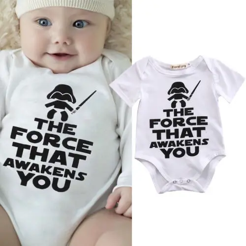 Infant Cotton Romper Star Wars Newborn Kids Baby Boy Romper Playsuit Toddler Baby One-Pieces Sunsuit Clothes Outfit 0-18M