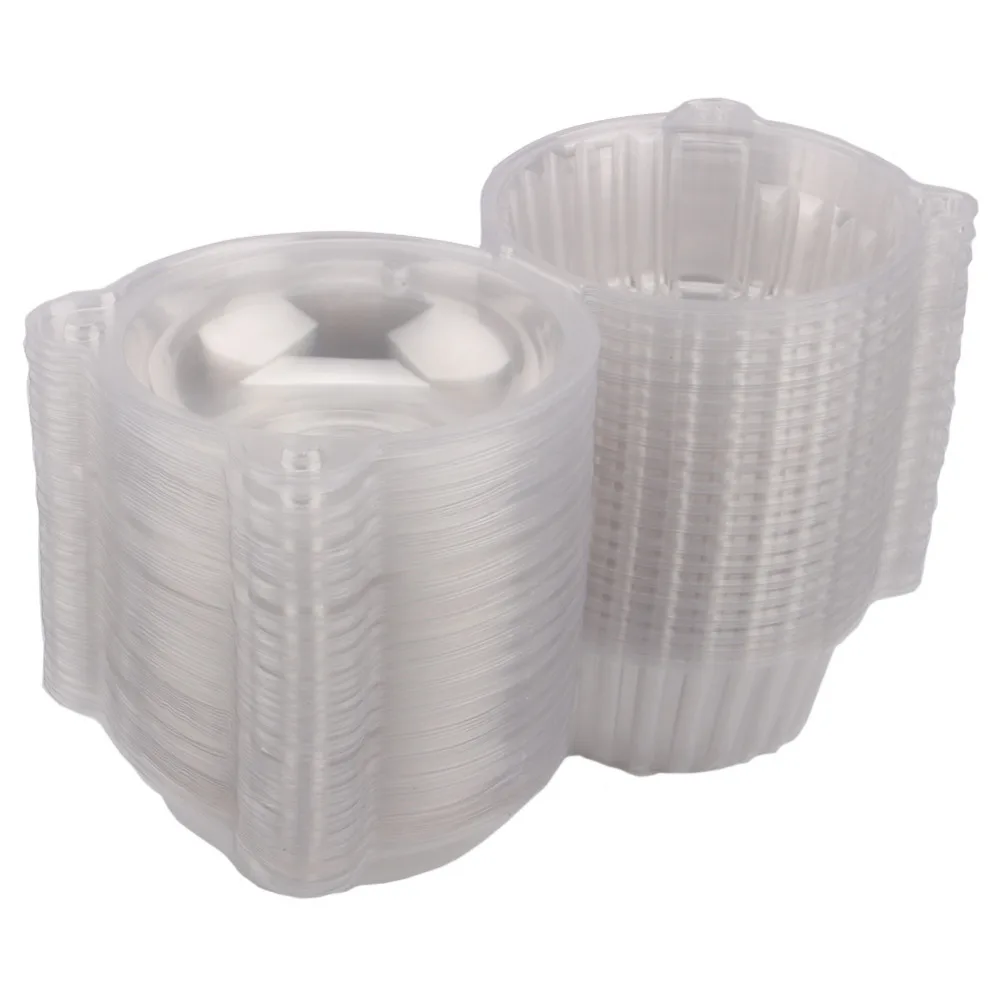 100PCS Disposable Transparent Plastic Box Single Cupcake Boxes Muffin Dome Holder Box Container Cake Tools Warehouse
100PCS Disposable Transparent Plastic Box Single Cupcake Boxes Muffin Dome Holder Box Container Cake Tools Warehouse