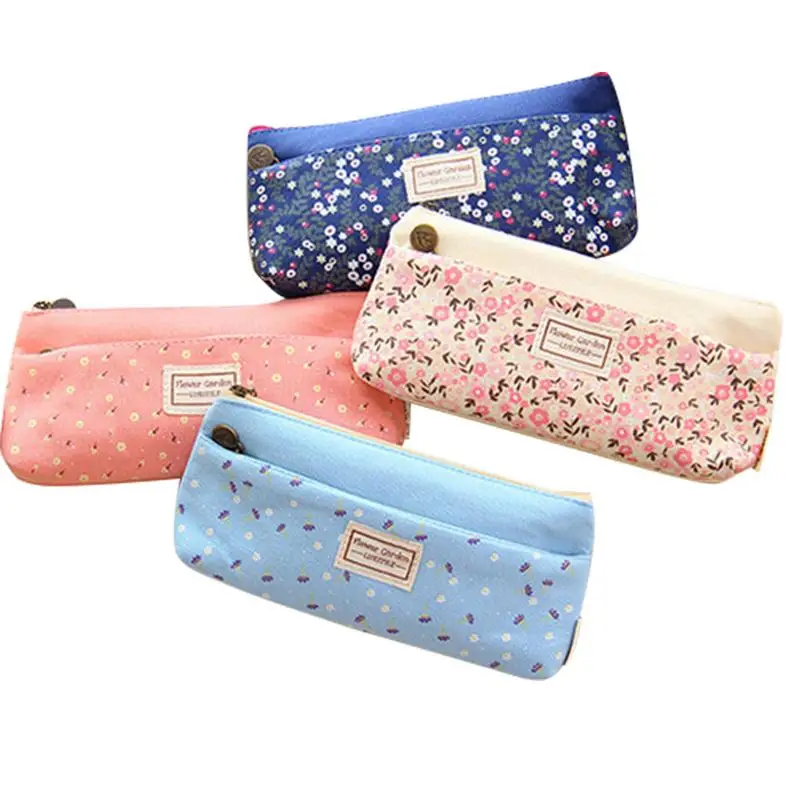 Students Large Capacity Canvas Pencil Bag Organizer Double Zipper Pencil Box Case Pastoral Style Pen Make Up Bag
Students Large Capacity Canvas Pencil Bag Organizer Double Zipper Pencil Box Case Pastoral Style Pen Make Up Bag