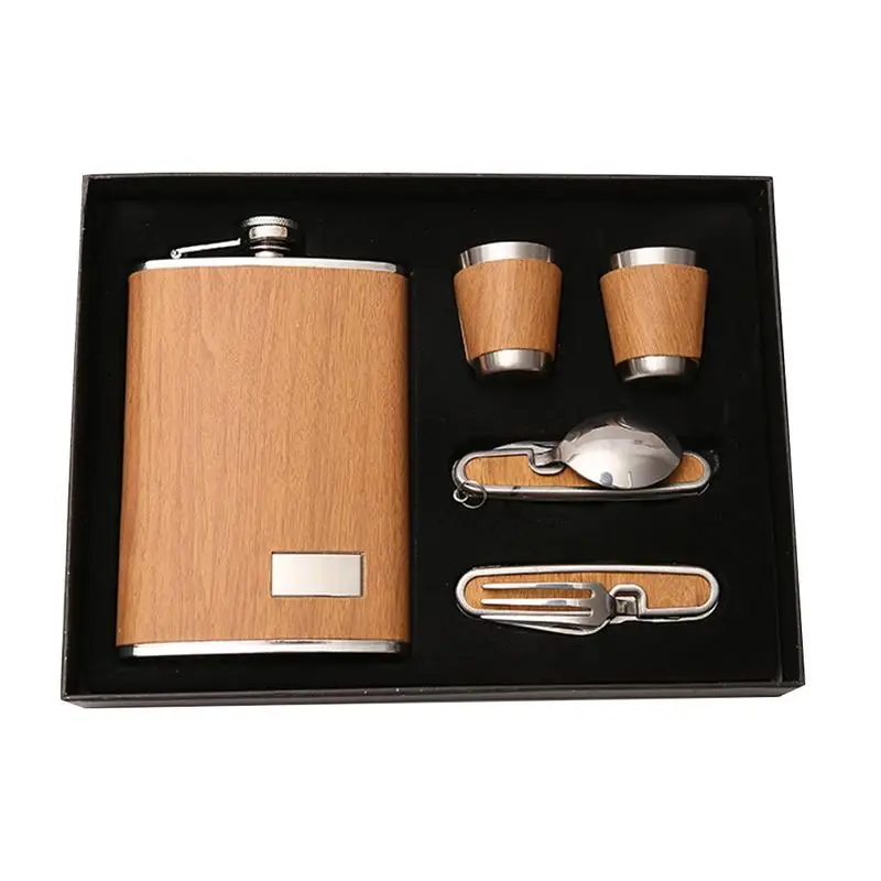 9oz Luxury Stainless Steel Alcohol Hip Flasks Set Whiskey Bottle Leather Flagon Wine Gift Flask Set Mini Flask For Man
9oz Luxury Stainless Steel Alcohol Hip Flasks Set Whiskey Bottle Leather Flagon Wine Gift Flask Set Mini Flask For Man