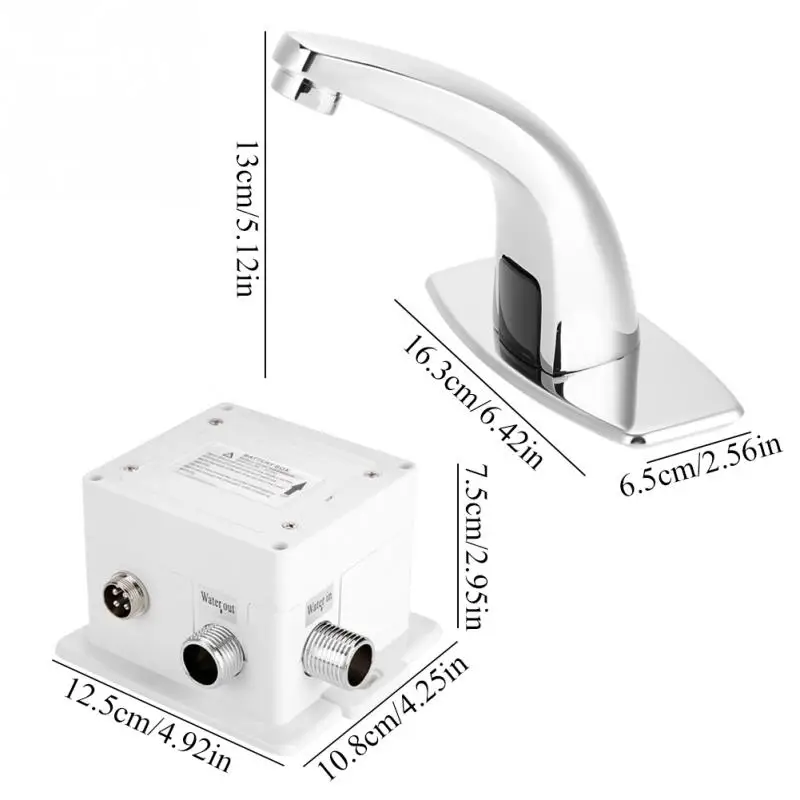 Three-way Switch Copper Alloy Electronic Automatic Sensor Touchless Sink Hands-Free Hot & Cold Faucet Motion Activated
Three-way Switch Copper Alloy Electronic Automatic Sensor Touchless Sink Hands-Free Hot & Cold Faucet Motion Activated