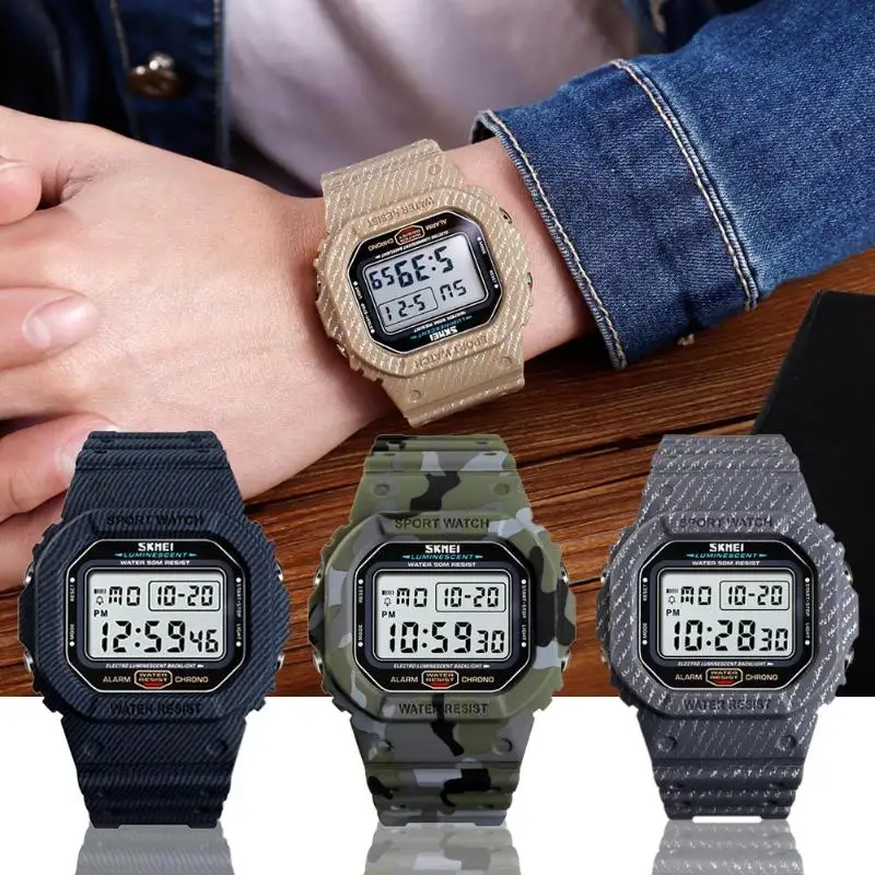 SKMEI Men Waterproof Sports Digital Watches Outdoor Electronic Wristwatches Casual Exercising Stopper Watch
SKMEI Men Waterproof Sports Digital Watches Outdoor Electronic Wristwatches Casual Exercising Stopper Watch