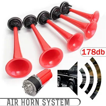 5pcs/Set Air horns Trumpet with 12V Compressor universal for Car Boat Motorcycles 178db Loud Musical Air Horn
5pcs/Set Air horns Trumpet with 12V Compressor universal for Car Boat Motorcycles 178db Loud Musical Air Horn