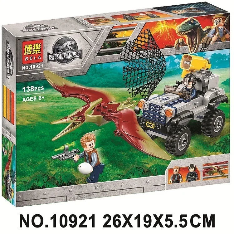 138pcs Jurassic World 2 Pteranodon Chase Building Block Bricks Toys Compatible Legorreta Jurassic Park Dinosaur 75926
138pcs Jurassic World 2 Pteranodon Chase Building Block Bricks Toys Compatible Legorreta Jurassic Park Dinosaur 75926