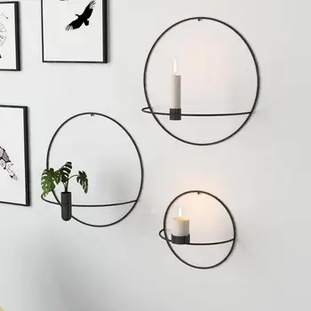 Europe Metal Candle Holder Geometric Round Candlestick Wall Mounted Hanging Romantic Crafts Decor Wedding Party Home Decoration
Europe Metal Candle Holder Geometric Round Candlestick Wall Mounted Hanging Romantic Crafts Decor Wedding Party Home Decoration