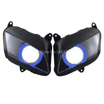 Custom Modified Projector Headlight Blue Angel Eyes Clear Lens HID Assembled Conversion Fits For Honda CBR600 RR 2007-2012 New
Custom Modified Projector Headlight Blue Angel Eyes Clear Lens HID Assembled Conversion Fits For Honda CBR600 RR 2007-2012 New
