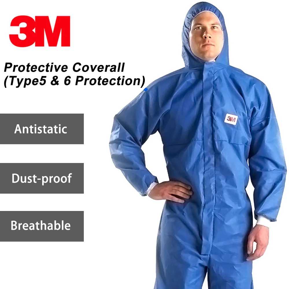 3M Protection Suit Disposable Protective Coverall Resistance to Oil Liquid Anti-static Breathable Hooded Protective Clothing
3M Protection Suit Disposable Protective Coverall Resistance to Oil Liquid Anti-static Breathable Hooded Protective Clothing