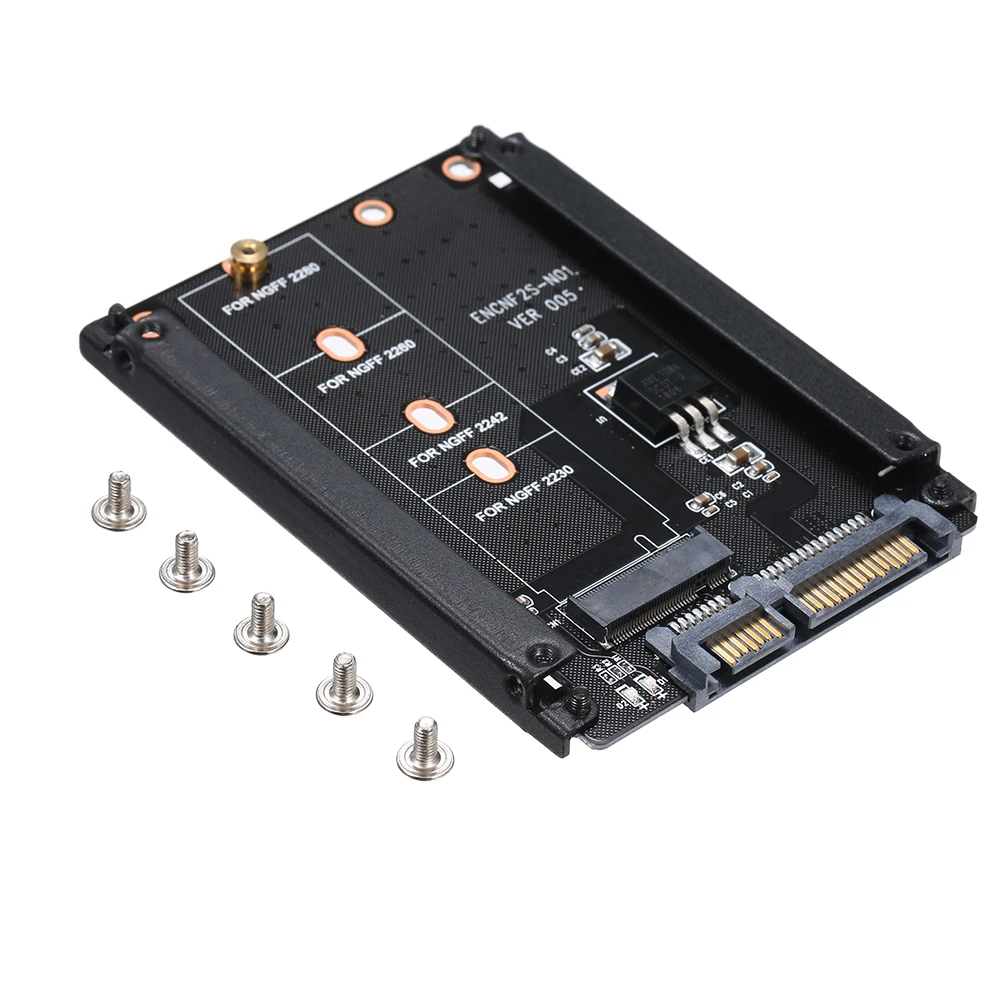NGFF to SATA Adapter Card M.2 KEY B-M SSD SATA3.0 Converter Support Model 2230 2242 2260 2280
NGFF to SATA Adapter Card M.2 KEY B-M SSD SATA3.0 Converter Support Model 2230 2242 2260 2280