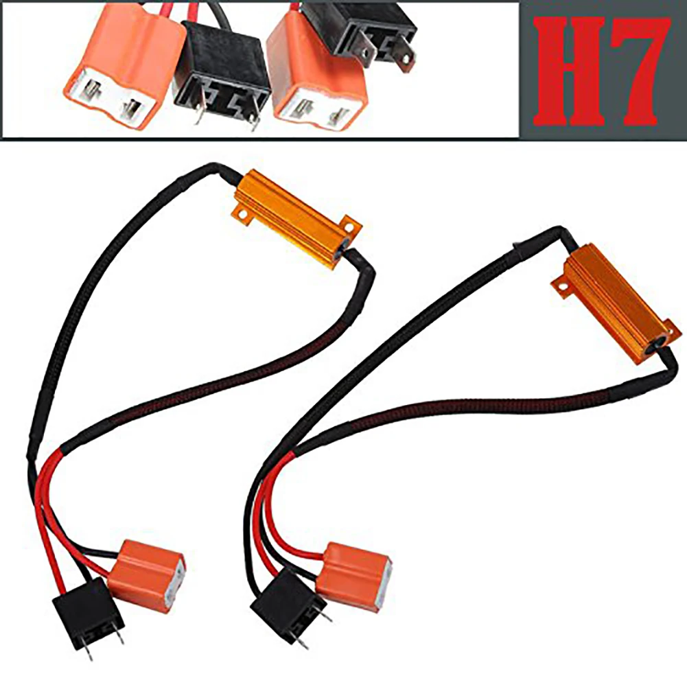 H7 50W 6Ohm Error Free LED Light Load Resistor Adapter Fix Flashing for Headlight Daytime Running Light Turn Signal Fog Lamp
H7 50W 6Ohm Error Free LED Light Load Resistor Adapter Fix Flashing for Headlight Daytime Running Light Turn Signal Fog Lamp