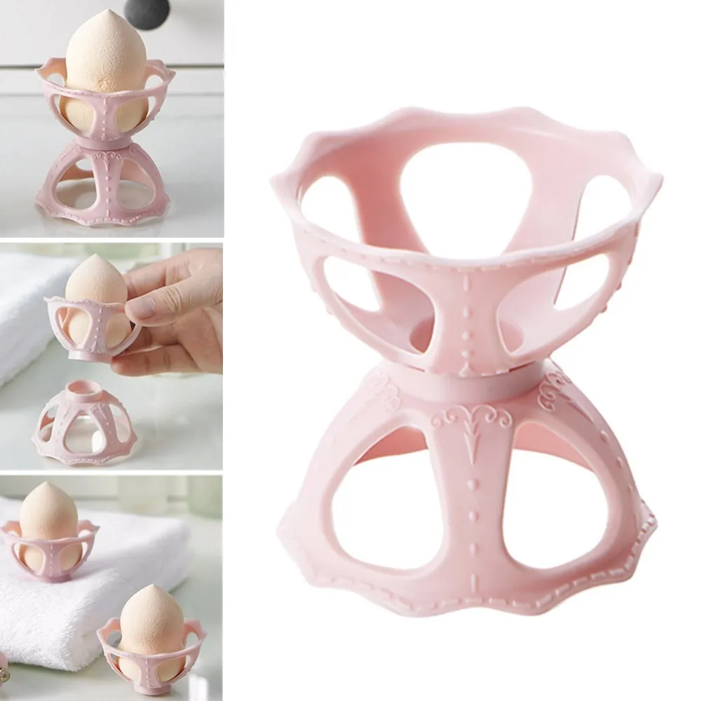 

Makeup Blender Gourd Powder Puff Rack Egg Sponge Drying Stand Holder Storage Space Saving Home Storage Organization Good Quality