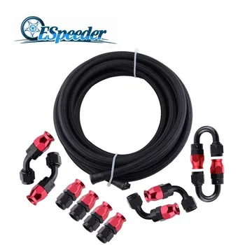 ESPEEDER AN6 0/45/90/180 Degree Aluminum Swivel Hose End Fitting 5 Meter PTFE Fuel Hose Line Oil Cooler Hose Adapter Kit
ESPEEDER AN6 0/45/90/180 Degree Aluminum Swivel Hose End Fitting 5 Meter PTFE Fuel Hose Line Oil Cooler Hose Adapter Kit