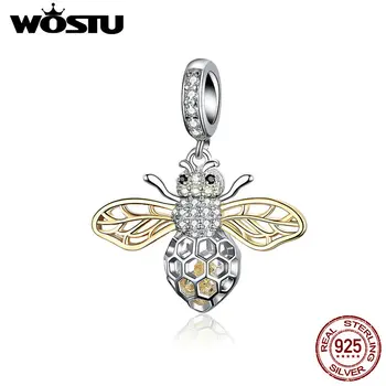 WOSTU Fashion 925 Sterling Silver Animal Bee Charms CZ Bead Fit Original Bracelet Pendant For Women Lucky Charm Jewelry CQC1125
WOSTU Fashion 925 Sterling Silver Animal Bee Charms CZ Bead Fit Original Bracelet Pendant For Women Lucky Charm Jewelry CQC1125