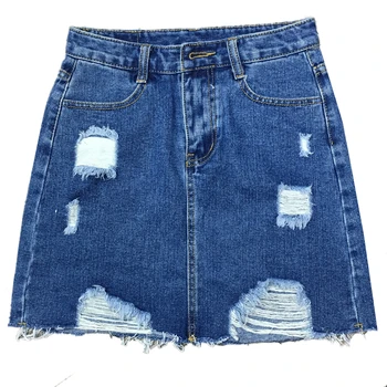New Fashion Women Summer Denim High Waisted Skirt Sexy Bodycon Ripped Hole Mini Skirt A-line Jeans Skirt
New Fashion Women Summer Denim High Waisted Skirt Sexy Bodycon Ripped Hole Mini Skirt A-line Jeans Skirt
