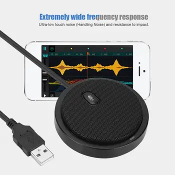 M2 Wired 360 degree Pickup Audio Video Omnidirectional Microphone Desktop Conference Computer Black
M2 Wired 360 degree Pickup Audio Video Omnidirectional Microphone Desktop Conference Computer Black