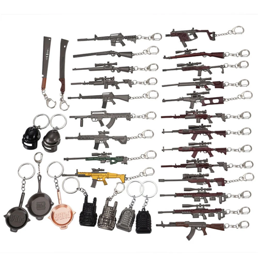 Creative Keychain PUBG FPS Game Player Unknown's Battle Grounds 3D Keychain Weapons Model
Creative Keychain PUBG FPS Game Player Unknown's Battle Grounds 3D Keychain Weapons Model