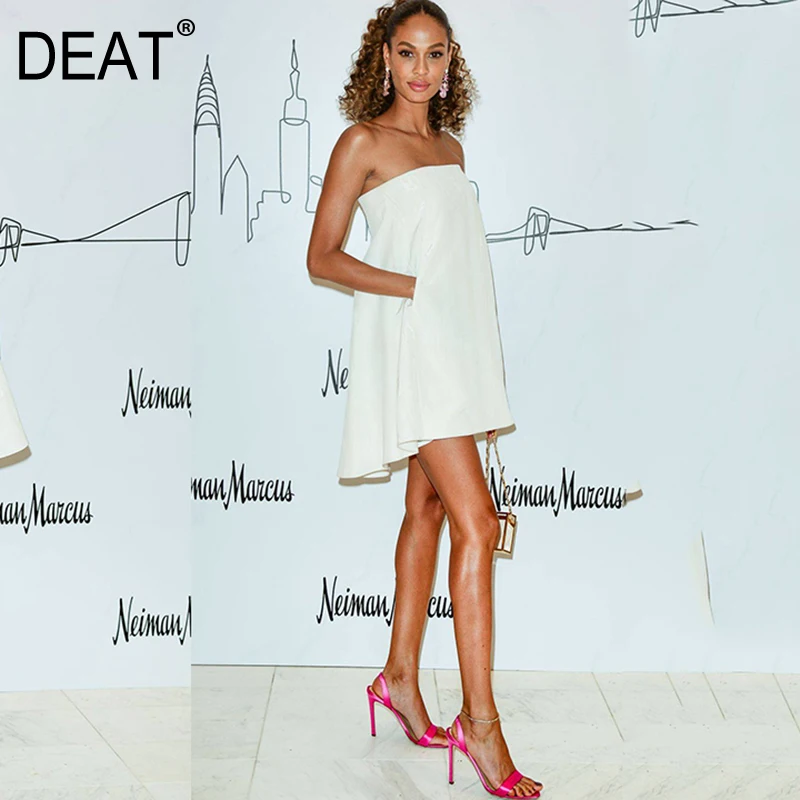 DEAT 2020 new summer women dress female one Shoulder Dress A-line mini length sexy party dress female vestido WF11600L
DEAT 2020 new summer women dress female one Shoulder Dress A-line mini length sexy party dress female vestido WF11600L