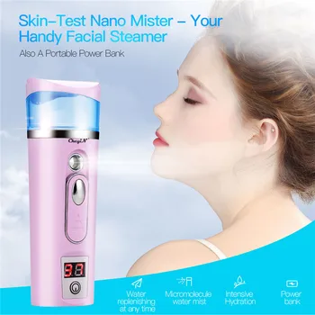 Ultrasonic Nano Mist Sprayer Rechargeable Facial Steamer Cool Face Hydrator Digital Skin Moisture Monitor Power Bank Function 31
Ultrasonic Nano Mist Sprayer Rechargeable Facial Steamer Cool Face Hydrator Digital Skin Moisture Monitor Power Bank Function 31