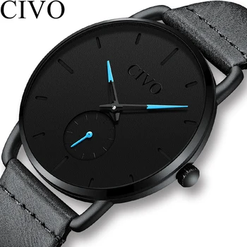 New CIVO nalog Quartz Watch , Luminous Hands, Waterproof Wristswatch for Man Leather Sport Casual Watch Men Reloj Hombre
New CIVO nalog Quartz Watch , Luminous Hands, Waterproof Wristswatch for Man Leather Sport Casual Watch Men Reloj Hombre