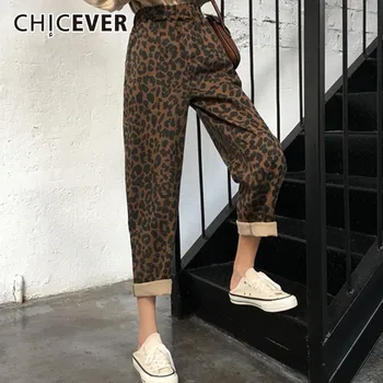 CHICEVER Spring Autumn Leopard Pants For Women Elastic High Waist Loose Hit Colors Print Harem Pants Female Korean Fashion New
CHICEVER Spring Autumn Leopard Pants For Women Elastic High Waist Loose Hit Colors Print Harem Pants Female Korean Fashion New