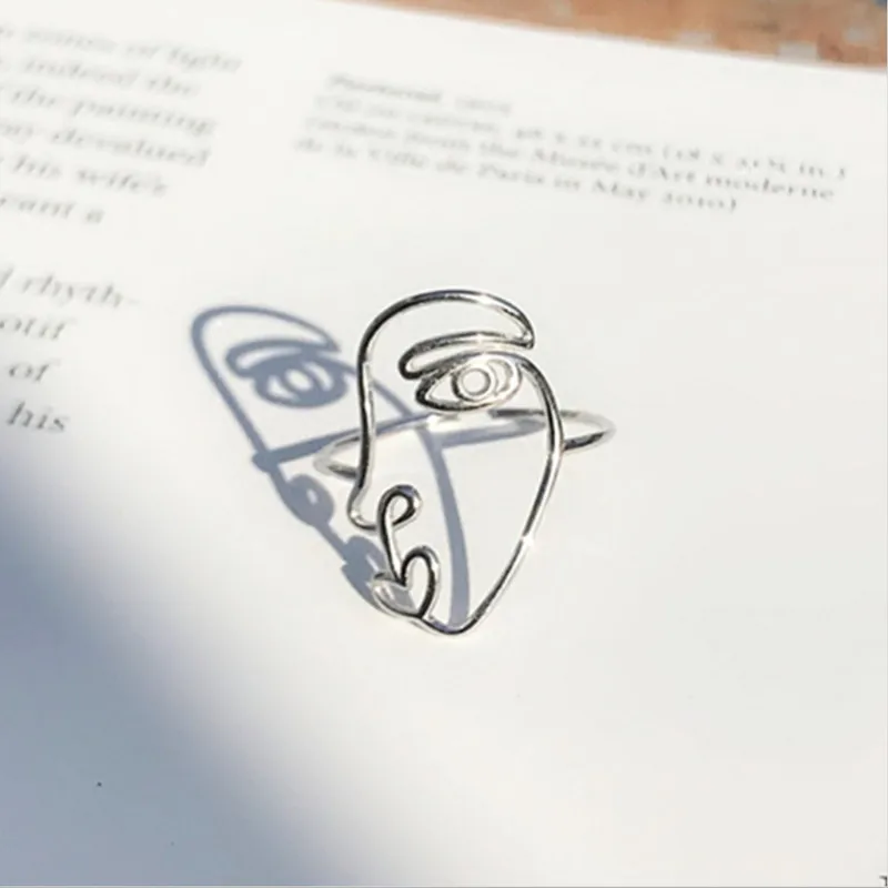 2019 new cute funny large face Anel Masculino Anel Authentic 100% 925 Sterling Naughty Line Finger Ring For Women Jewelry Gift
2019 new cute funny large face Anel Masculino Anel Authentic 100% 925 Sterling Naughty Line Finger Ring For Women Jewelry Gift