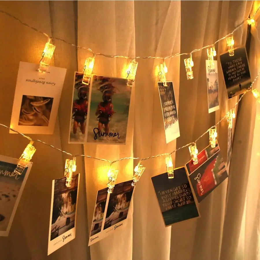 Outdoor Battery Powered LED Photo Clip 5M 50 String Lights Party Bar Picture Hanging Decor Home Garden
Outdoor Battery Powered LED Photo Clip 5M 50 String Lights Party Bar Picture Hanging Decor Home Garden