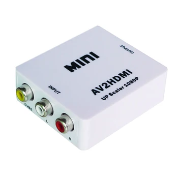 100pcs RCA to HDMI AV to HDMI 1080P AV2HDMI Mini AV to HDMI Converte Signal Converter For TV, VHS VCR, DVD
100pcs RCA to HDMI AV to HDMI 1080P AV2HDMI Mini AV to HDMI Converte Signal Converter For TV, VHS VCR, DVD