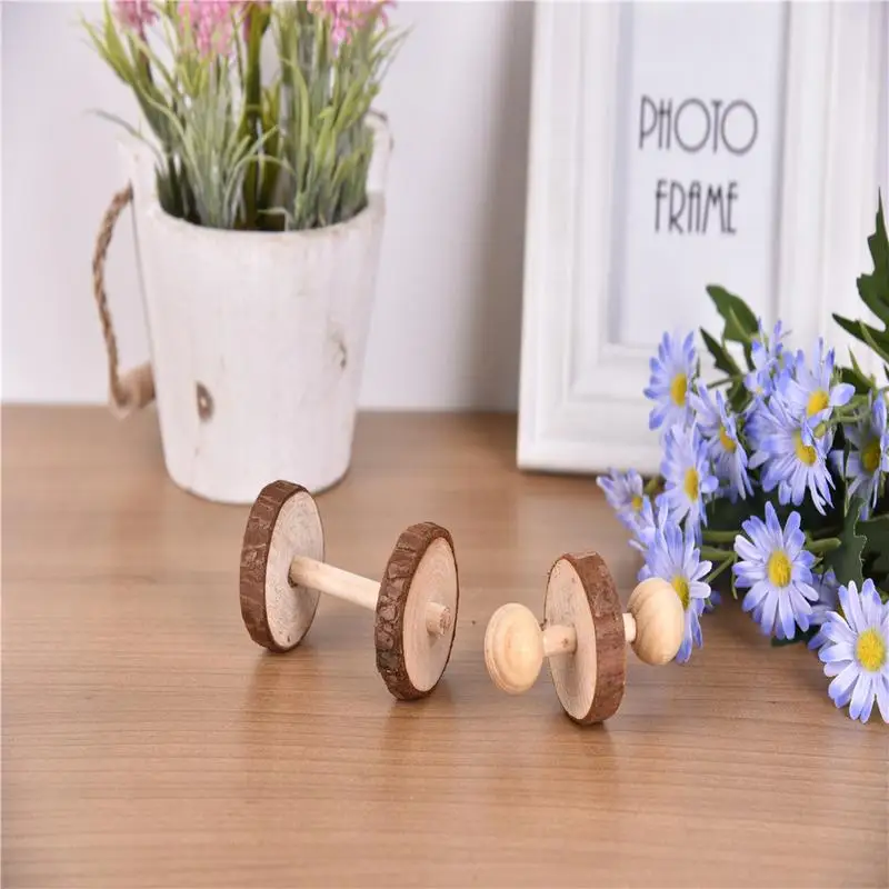 Small Pet Chewing Toys Natural Wooden For Teeth Cleaning Toys Hamster Small Rodents Dumbbell Wheel Teeth Grinding Toys Supplies
Small Pet Chewing Toys Natural Wooden For Teeth Cleaning Toys Hamster Small Rodents Dumbbell Wheel Teeth Grinding Toys Supplies