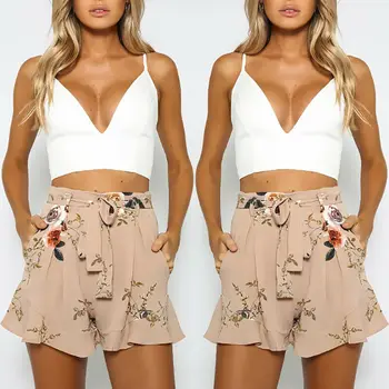 Hot Sale Women Ladies Fashion Casual Summer Shorts Floral Shorts Mini High Waist Short Trousers
Hot Sale Women Ladies Fashion Casual Summer Shorts Floral Shorts Mini High Waist Short Trousers
